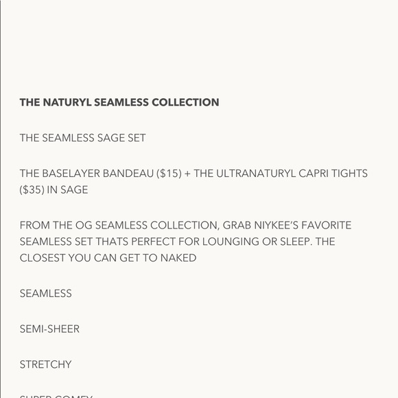 🆕 Naturyl Seamless Sage Set - Picture 3 of 4